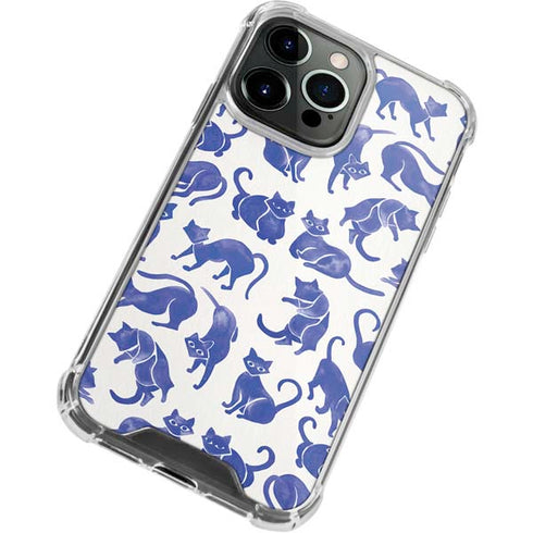 Cat Coq Blue Cats iPhone 14 Pro Clear Case